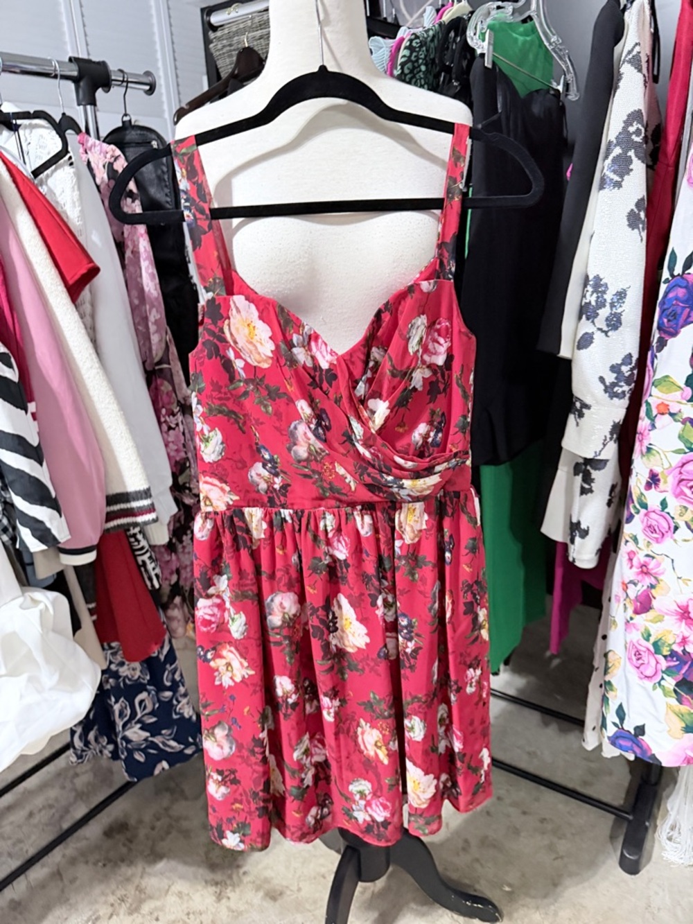 The Kooples Red Floral Dress